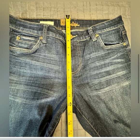 Kut from the Kloth Dark Blue Flare Jeans - Picture 6 of 12